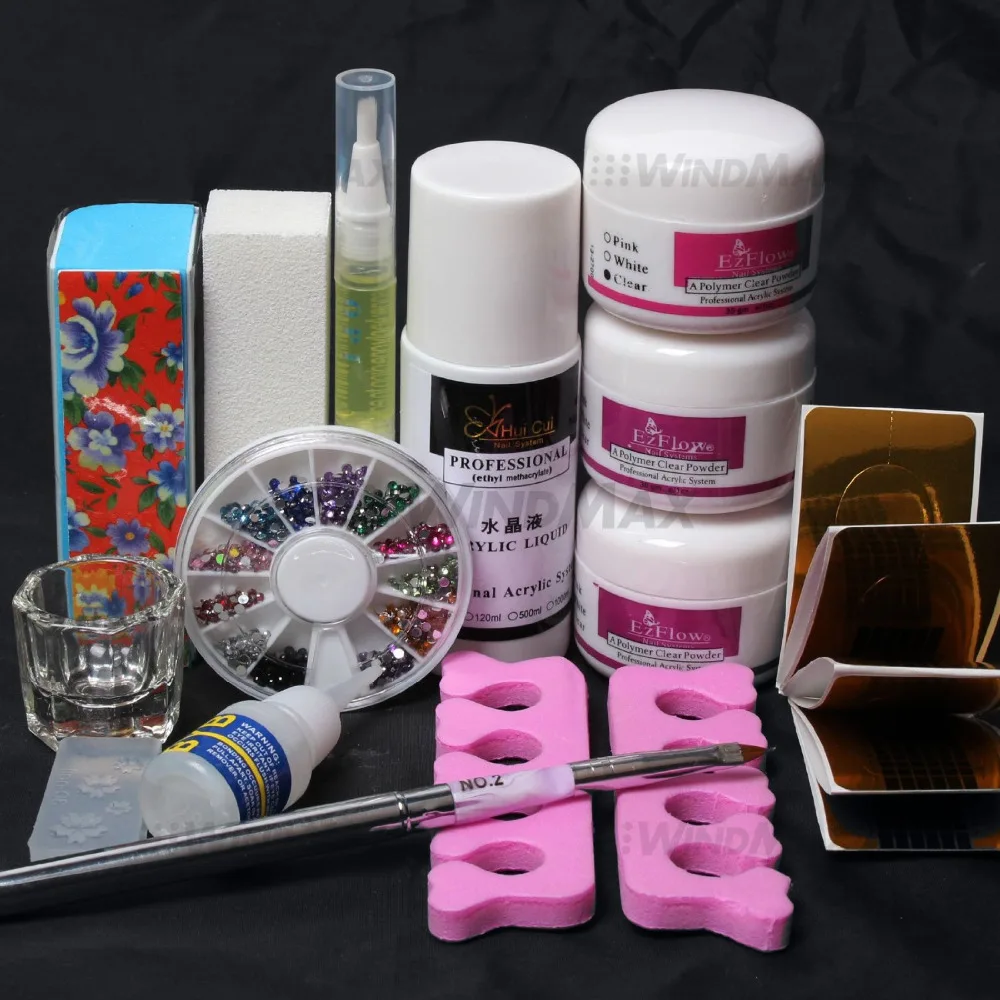 14PCS/set Nail art cosmetics makeup set Acrylic Powder liquid nail