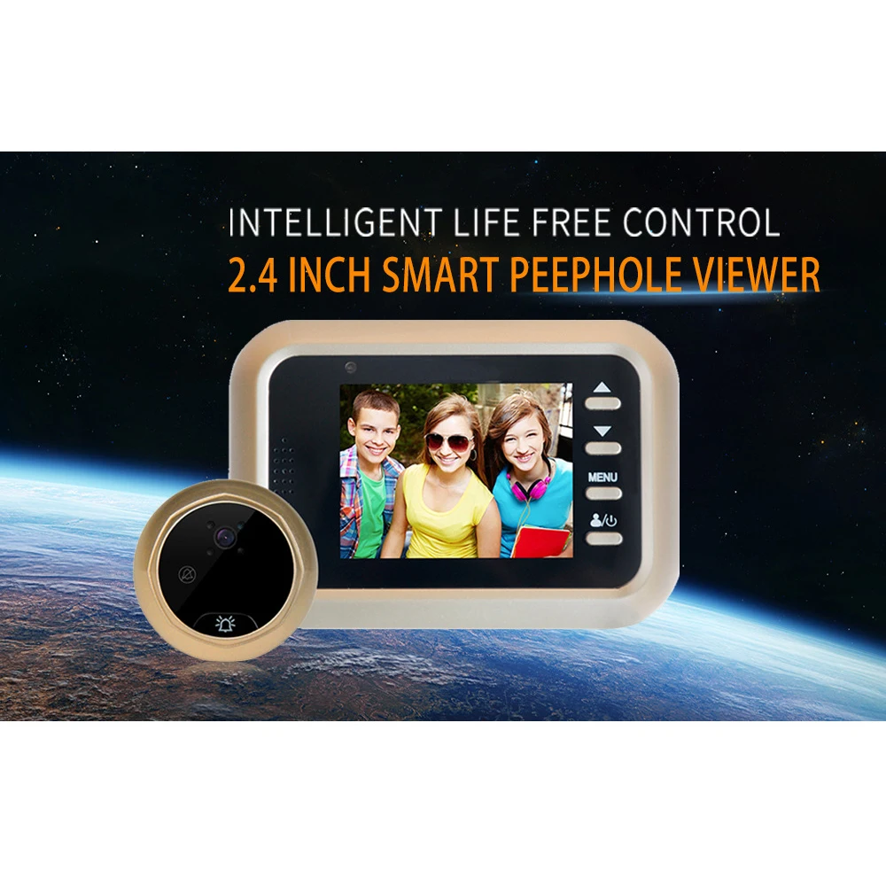 

Doorbe inch night vision video recording Security door smart electronic cat eye home video doorbell smart cat eye electronic cat