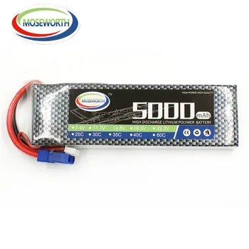 

2S 7.4V 5000mAh 40C Lipo Battery For Remote Control Toys RC Helicopter Airplane Quadcopter Car Drone Boat Model Lithium Battery