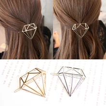 Minimalist Geo Dia Triangle Circle Moon Lip font b Hair b font Pin Clip Jewellery font