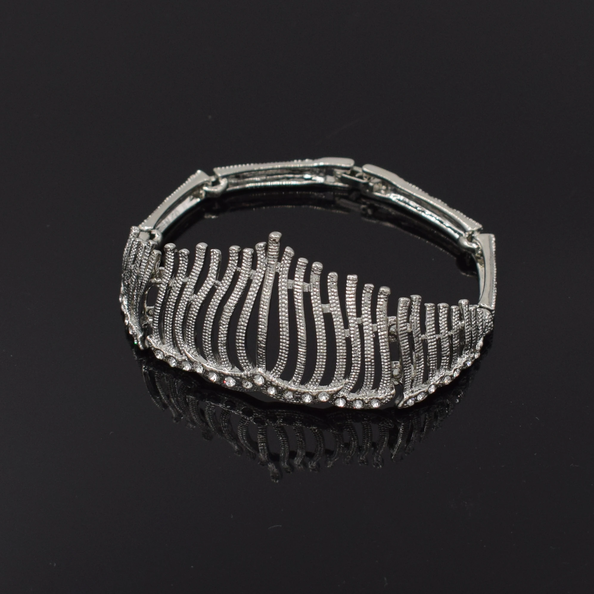 Billige Luxus silber Schmuck sets Für Frauen Hochzeit Zirkonia Blume Afrikanische Perlen Schmuck Sets Indischen braut schmuck set 2019