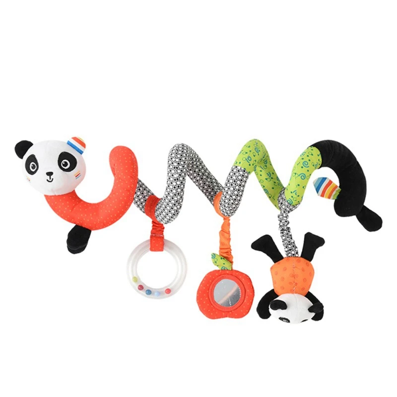 

Baby Cartoon Stroller Rattles Hanging Cute Plush Animals Bed bell