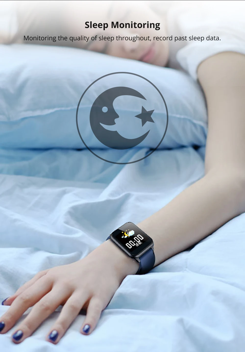 Makibes B02 Смарт-часы 1," ips стеклянный экран фитнес-трекер Браслет ip67водонепроницаемые спортивные Смарт-часы браслет для измерения артериального давления