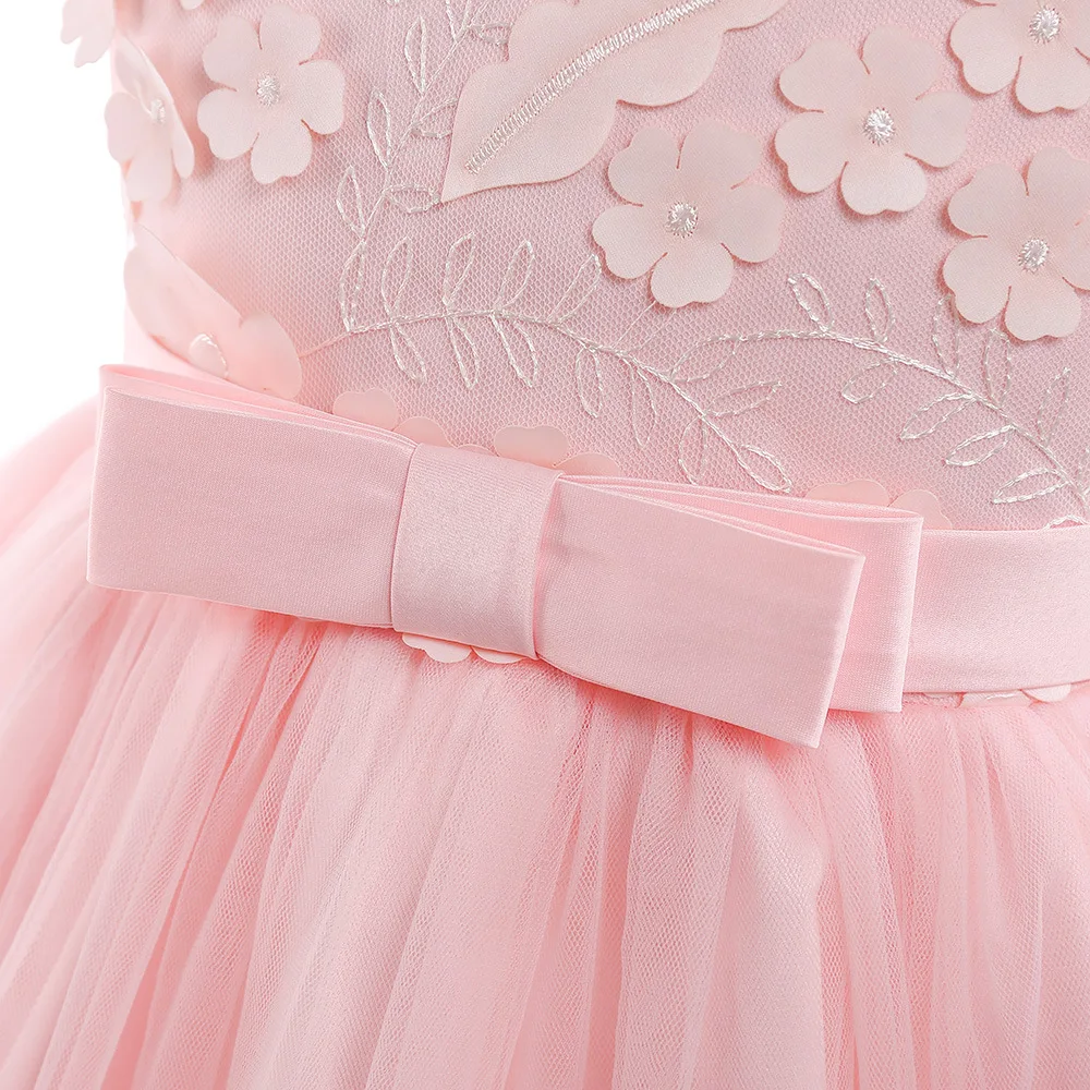 Маленькие платья в цветочек для девочек для свадеб Розовый Вечерние платья пикантные детей изображения платье Детские платья на выпускной