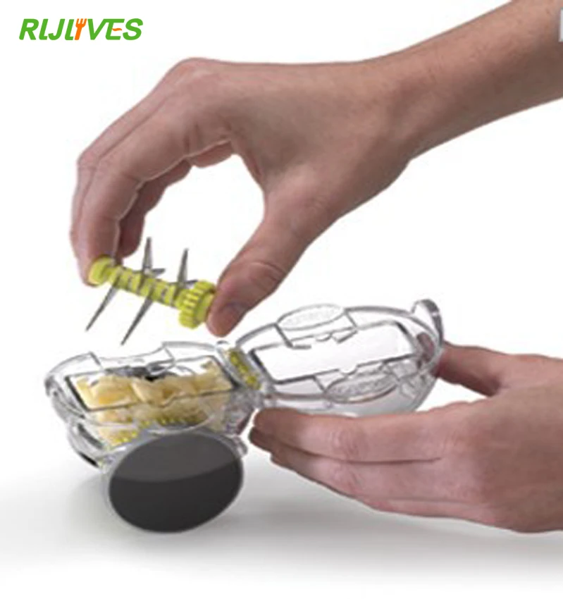 Mini Garlic Chopper Crusher Grater Plastic Garlic Press Kitchen Tool Ginger Accessories