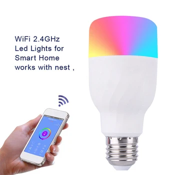 

Intelligent phone Dimmable bulb 7W Wifi Controller Remote Controller App control light Smart Light
