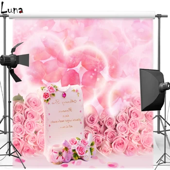 

MEHOFOTO New Fabric Polyester Photography Background For Children Pink Flower Vinyl Background For Wedding Photo Studio 493