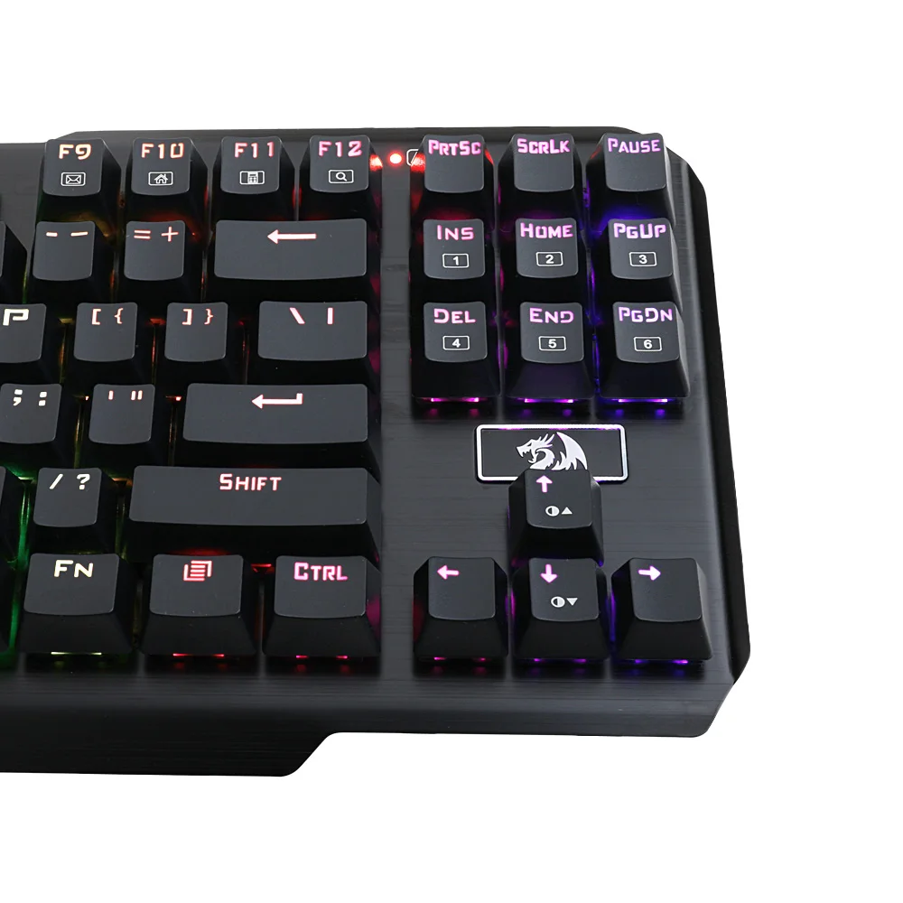 Redragon USAS K553 RGB светодиодный подсветкой 87 клавиш анти-ghosting Механическая игровая клавиатура для геймера Outemu синий выключатели-ghosting