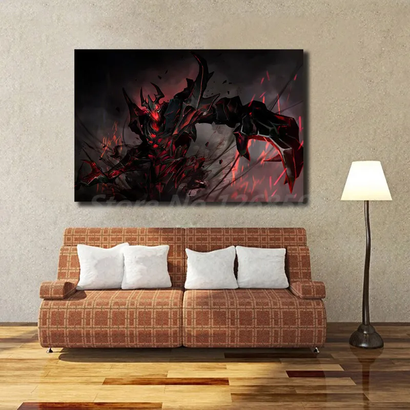 Dota 2 Shadow Fiend обои HD Wall Art Холст постер и печать холст Картина декоративная картина