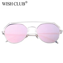 DESEO DEL CLUB 2017 gafas de Sol de Las Mujeres Diseñador de la Marca de espejo de Oro Espejo Vintage Gafas de Sol Mujeres Hombres Gafas gafas de sol párr mujer