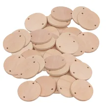 60 штук натурального дерева круг диски бревна НЕОБРАБОТАННАЯ деревянная плашка DIY Искусство ремесло Детские игрушки результаты