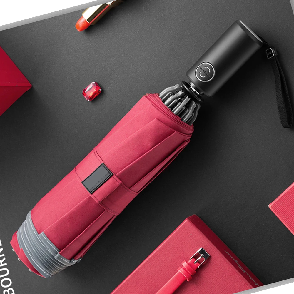 

Reflective Big Parapluie Inverse Umbrella For Car Business Foldable Umbrella Rain Men Women Automatic Reverse Umbrellas Strong