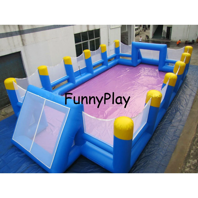 Inflatable Sports Soccer Arena,popular Giant Inflatable Soap Water