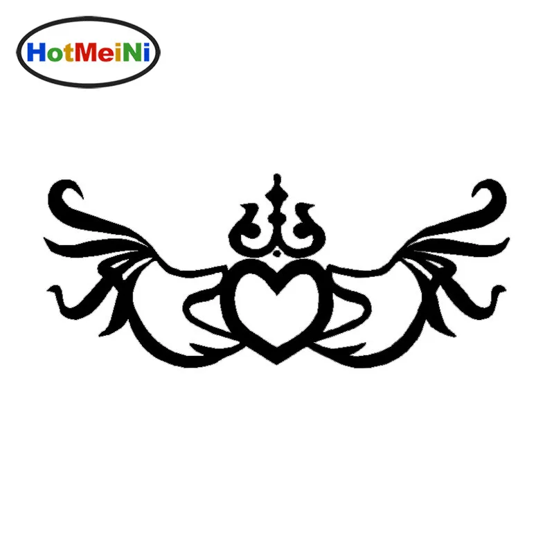 

HotMeiNi 8x18cm CLADDAGH Irish Decal Vinyl Car Sticker Car Truck Laptop Black/Sliver