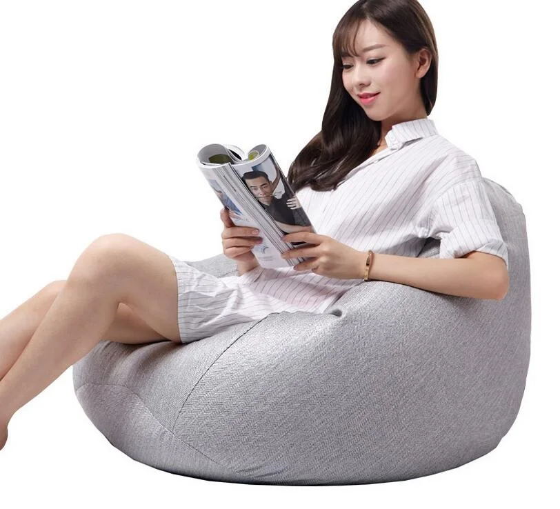 Cover only No Filler- 90cm x 80cm or 36inch x 32inch Medium size indoor bean bag, living room beanbag sofa furniture,lattic sit