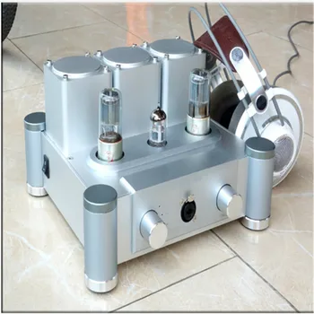 

6SN7X2+ECC83 HD650 aluminum body/tube amp / preamplifier