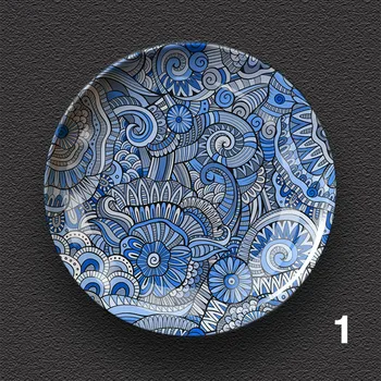 

European Style Plate Bohemian Pattern Hanging Plate Decor Plate Living Room Wall Hanging Plate Craft Decor Business Gift M1932