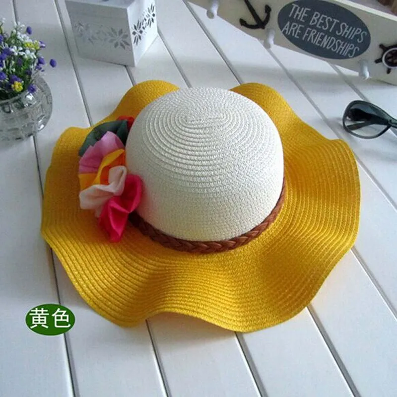 1 шт. южнокорейский Корейская версия лотоса Защита от Солнца шляпа женские шапки летние соломенная шляпа