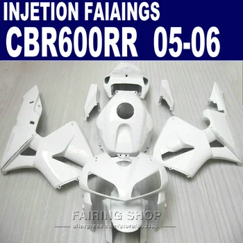 

All white Fairings For Honda CBR 600 RR 2006 2005 (100% fit ) cbr600rr 05 06 Injection Abs Fairing kit l84