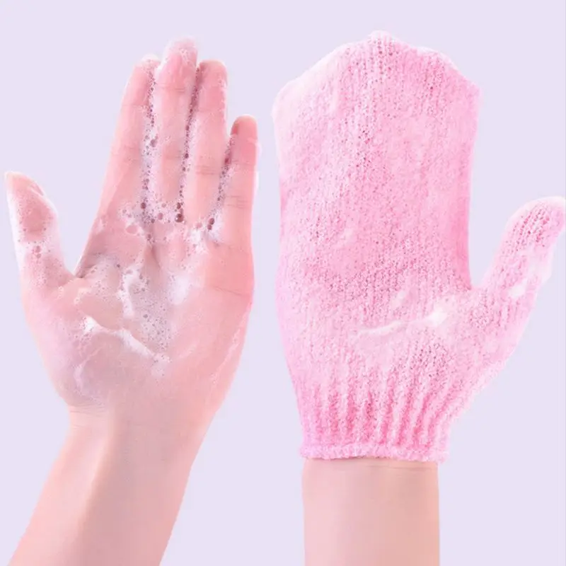 Сильные отшелушивающие композитные тонкие волокна скраб для тела перчатки для удаления омертвевшей кожи купальный душ Глубокая чистка гладкая кожа восстановление Acce
