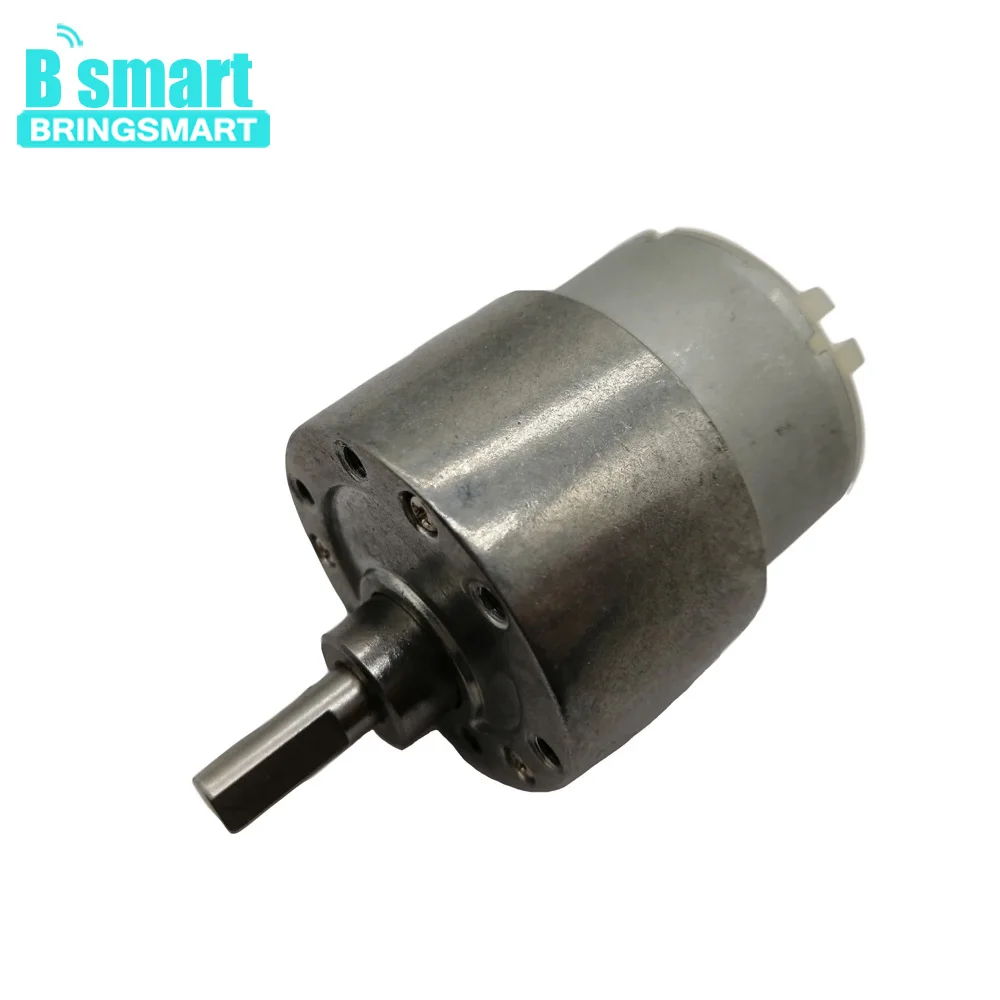 

Bringsmart Wholesale JGB37-500 Carbon Brush Motor Low Noise 6v Dc Gear Motor And 12v Gear Motor Gearbox For Robot