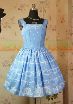 

Lolita Dress Girl Party Sweet Princess Dress Spring/Autumn Elegant Dress Christmas Cosplay Costume S M Yellow/Black/Sky Blue