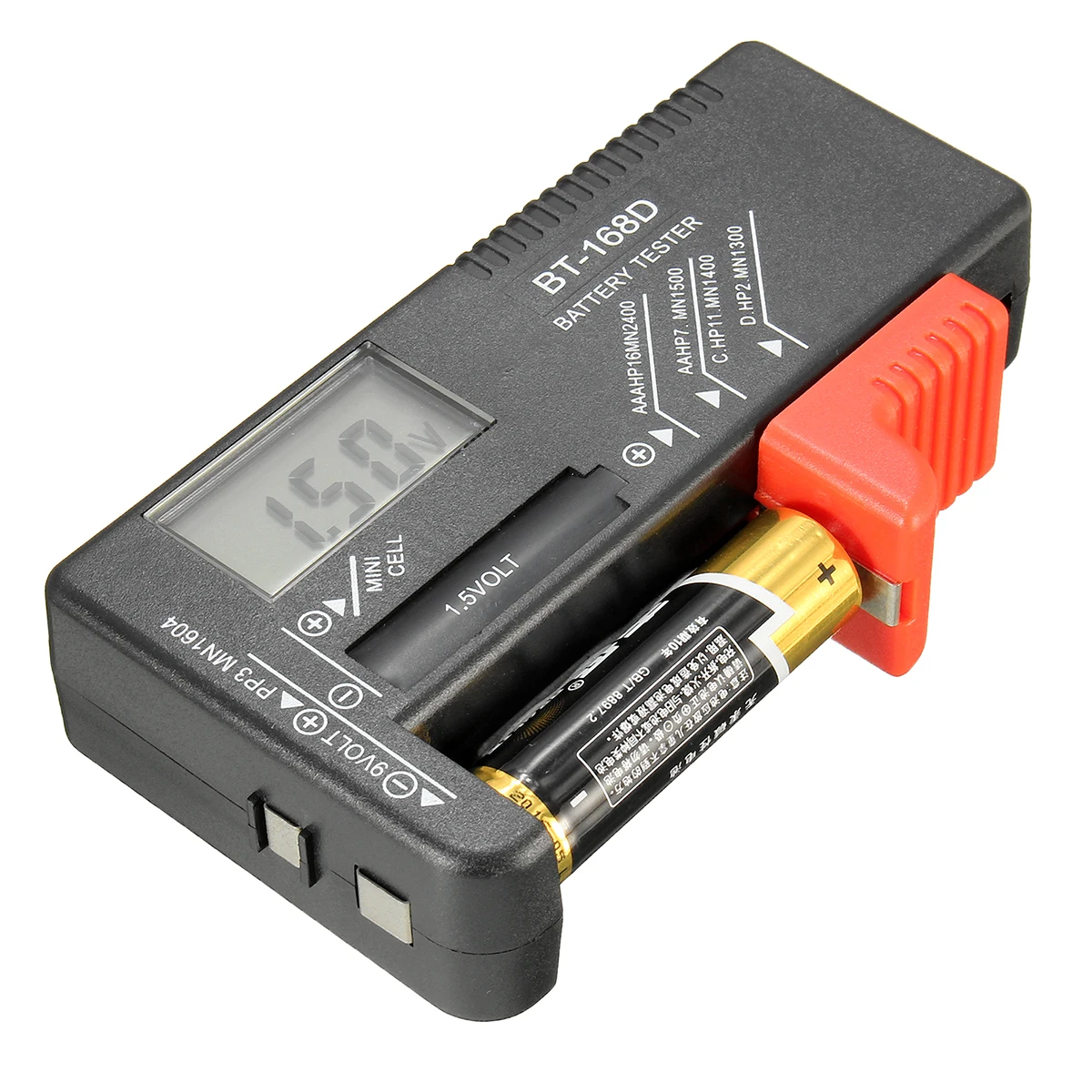 Кнопки сотового Батарея тестер проверки AA/AAA/C/D/9 В/1,5 В Дисплей Универсальный цвет закодированный метр указывают вольт ЖК-дисплей Батарея