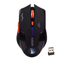 Hot-sale 2 Colors 2.4GHz Wireless 6D Rechargeable 2400DPI 6 Buttons Optical USB Gaming Mouse For Computer PC Laptop 1 pc