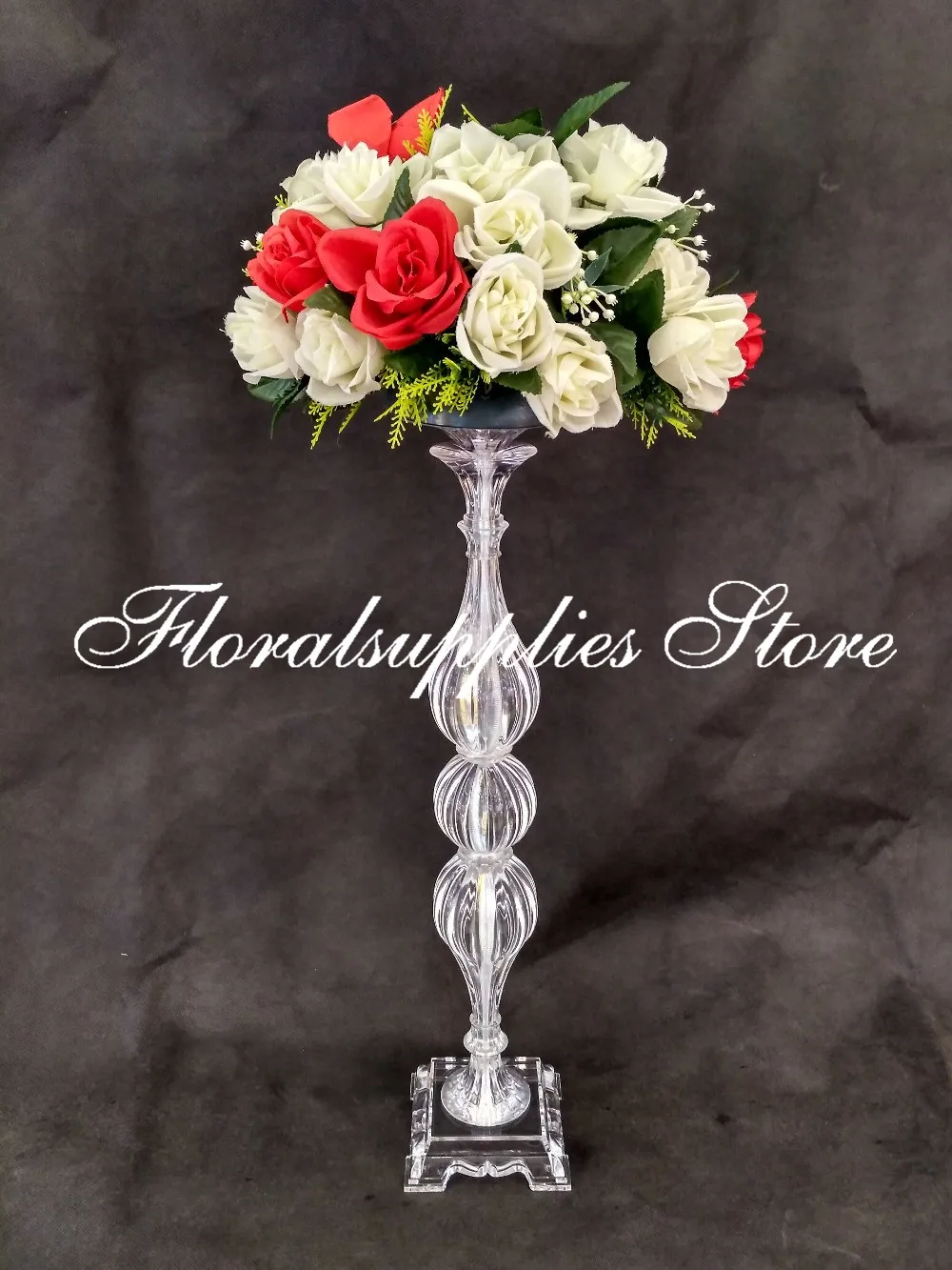70cm Tall Crystal Wedding Candelabras Candle Holder Flower Stand