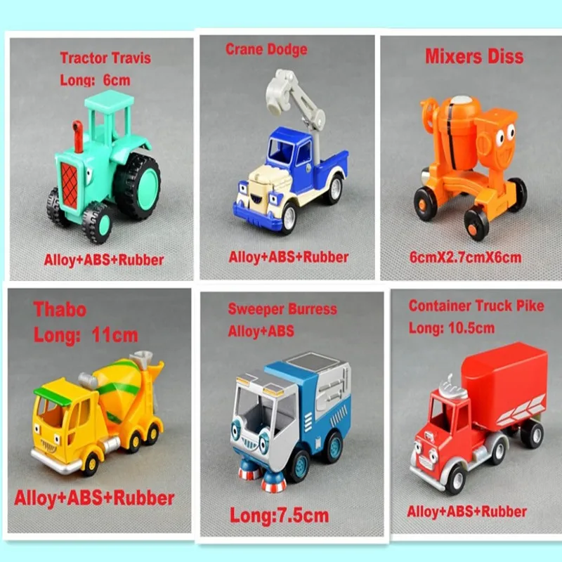 6pcs/lot Bob the Builder 100% Original production Raleigh