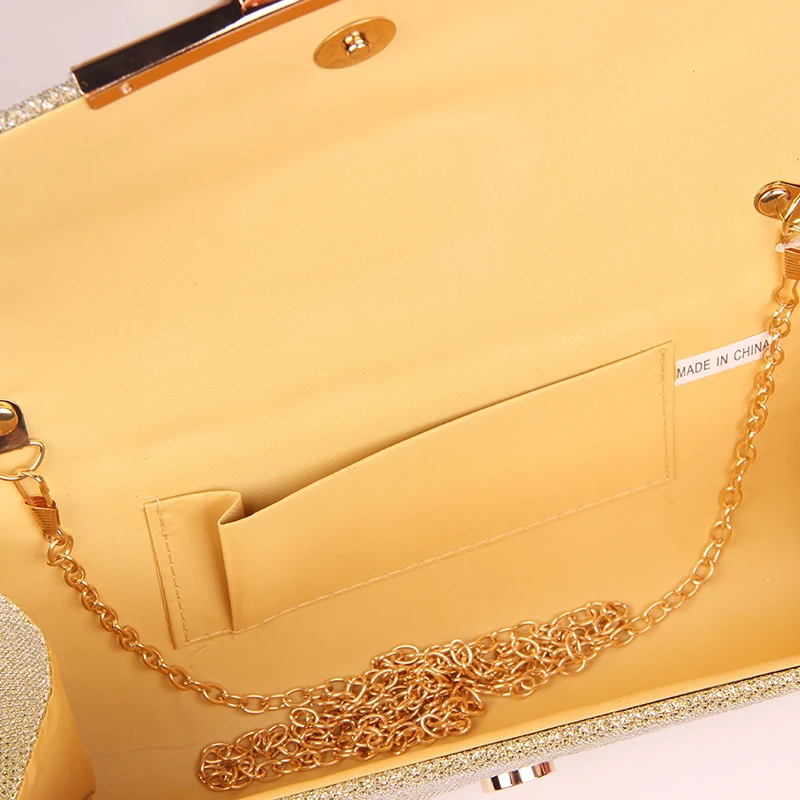 JULY'S SONG Shiny Women Evening Bag Wedding Clutch Bag With Chain Luxury Glitter Party Bridal Ladies Handbags Bolsa Mujer JULY'S SONG Shiny Women Evening Bag Wedding Clutch Bag With Chain Luxury Glitter Party Bridal Ladies Handbags Bolsa Mujer