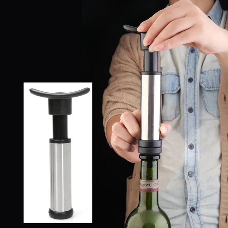 New Vacuum Pump Air Wine Saver Wine Bottle Sealers Drink Preserver with 2 wine Stoppers Corksin