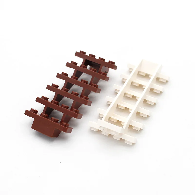 

Free Shipping Moc Stairs 7 x 4 x 6 Straight Open 30134 DIY Enlighten Block Bricks Compatible with Assembles Particles My City