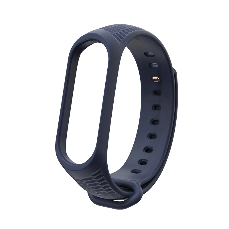 Aurora/силиконовый ремешок на запястье mi Band 4, 3, браслет на запястье для Xiaomi mi band, 4, 3, смарт-часы, браслет, спортивный mi band 4, 3, ремешок - Цвет: midnight blue