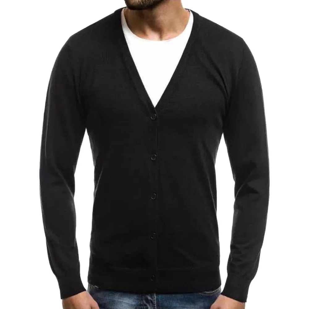 

Men's sweater Autumn Winter Warm Comfort Pullover Cardigan Button Knitted Sweater Tops Men sueteres hombre casaco masculino 2019