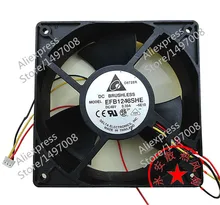 Free Shipping For DELTA EFB1248SHE, -6E10 DC 48V 0.30A, 120X120X38mm 120mm 4-wire 4-pin connector Server – Square fan