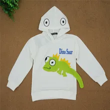 Hoodies For Boys Long Sleeve Coat Sweater Cartoon Animal Children Clothing Outwear Spring Autumn Fashion With Hat Sweatshirts