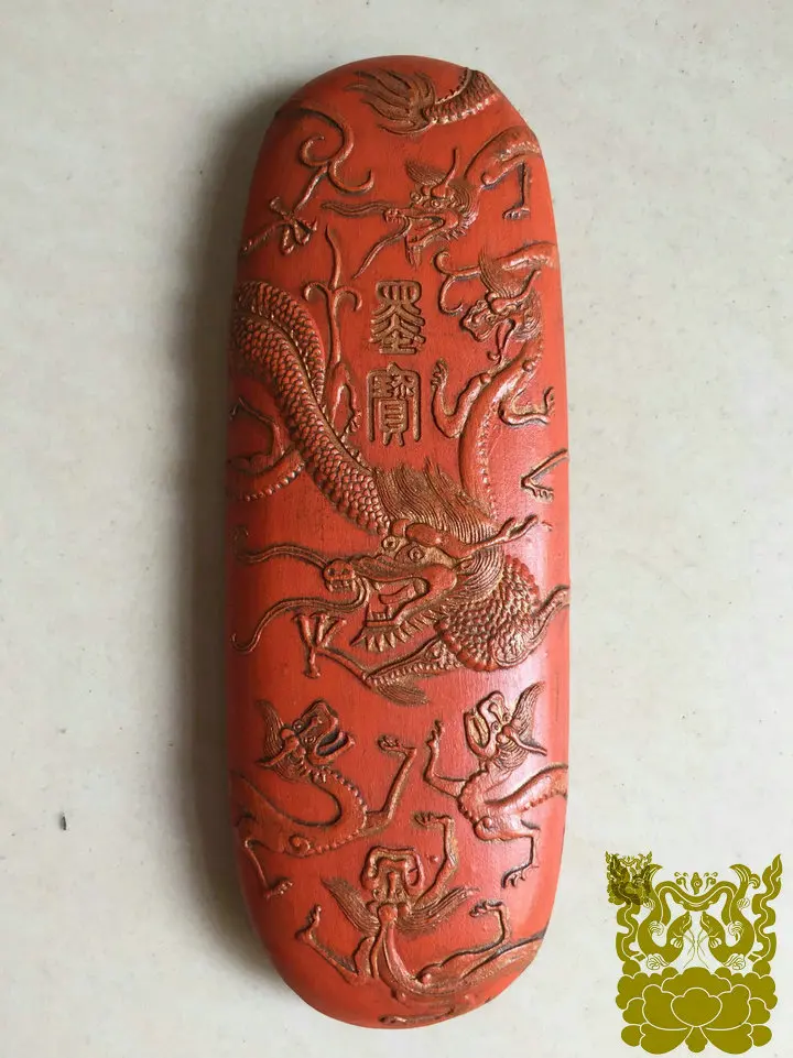 

Old Vermilion Ink Stick Lao Mo For Collection Ink stick Chinese Traditional Vermilion Ink Stick Solid inks Hui Mo