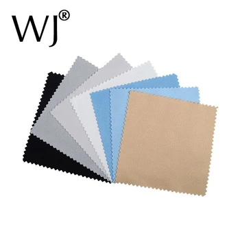 

100pcs Buckskin Silver Jewelry Cleaning Polishing Cloth Sterling Gold Cleaner 8x8cm Cheapest Double Sides Tool Black White Blue