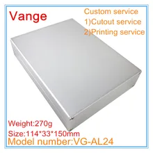 2 шт./лот пескоструйная экструзия 6063-T5 алюминиевый электронный корпус 114*33*150 мм для смесителя