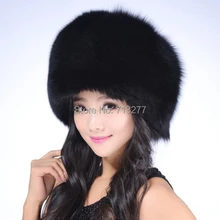 Faux Fox Fur Hat RACCOON Winter Warm Round Top Cap Women Russian Ushanka Hat Cossack Cap Outdoor Casual Beanies Women Winter Hat