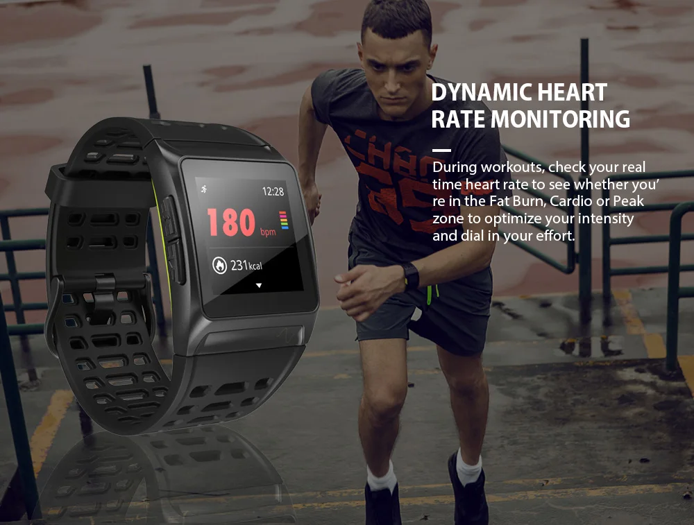 Makibes BR1 gps Смарт часы Bluetooth Strava HRV+ ECG IP67 Водонепроницаемый 1," ips цветной экран 17 видов спорта Фитнес часы для мужчин