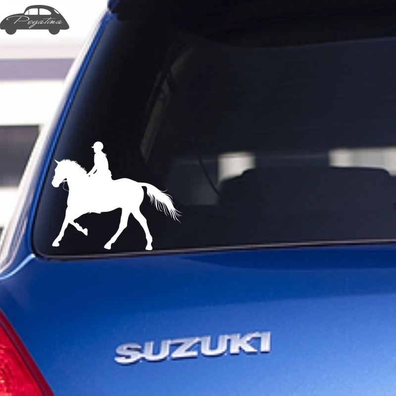 الحصان ركوب سباق صائق سيارة كاوبوي ملصق سباق الخيول المشارك الفينيل صور مطبوعة للحوائط Pegatina ديكور جدارية ملصق