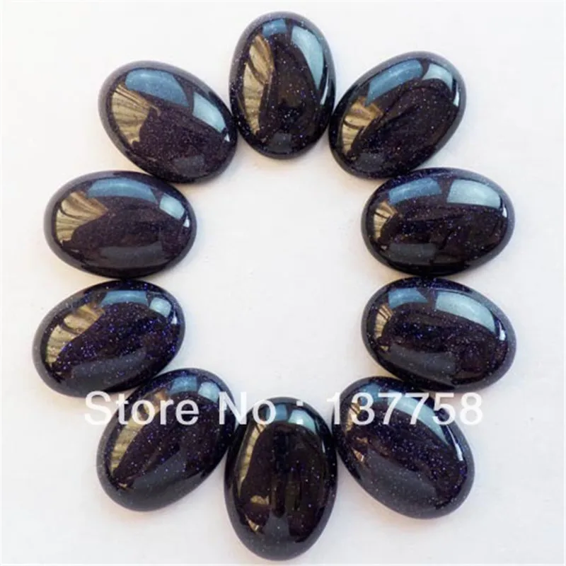 10 шт. овальный кабошон 25x18 мм|cab cabochon|sand stoneblue sand stone |