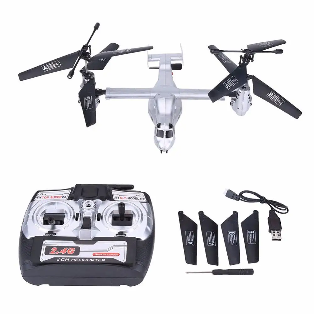 Helicopter Aircraft 4.5CH 2.4GHz Osprey Quadcopter Hobbies Transport