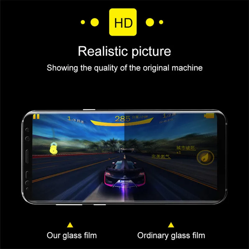 Защитное стекло закаленное 3d для Samsung Galaxy S9 Plus/S8/S7/S6 Edge/Note 8/9|Защитные стёкла и