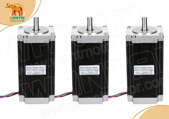 

(USA Ship, No Tax) 3 PCS High Nema 23 wantai Stepper Motor 425oz-in, 2 phase, WT57STH115-4204A CNC Mill Cut Engraver