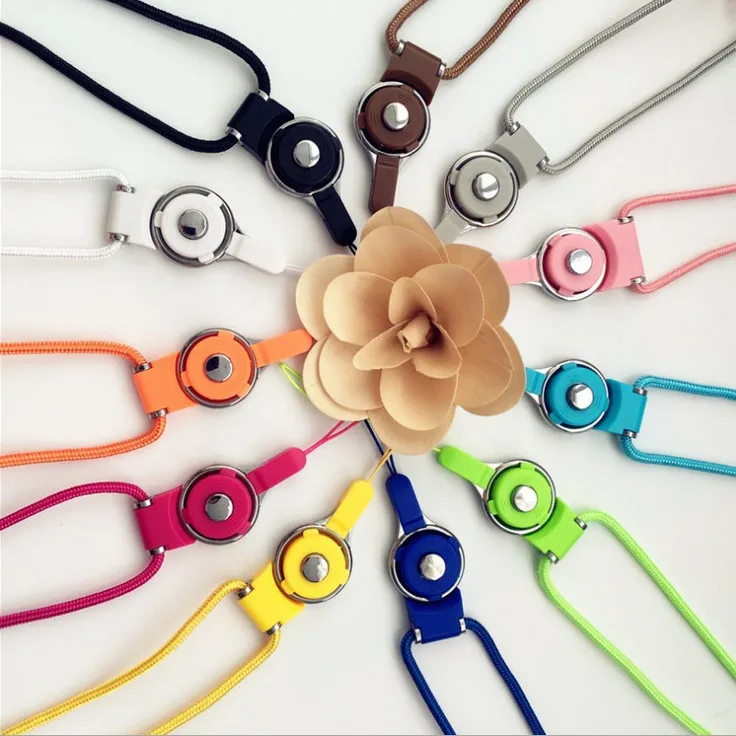 

Fashion Universal Detachable lanyard for phone neck Mobile Phone Straps Phone chain rotation lanyard Long hanging badges key