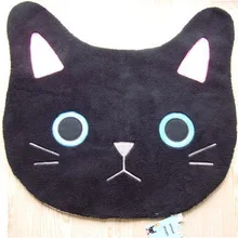 CAMMITEVER 1 шт. дверной коврик уличный коврик черный белый мультфильм Кот Ванная комната Кухня Противоскользящий пол ковер Придверный коврик Домашний вход