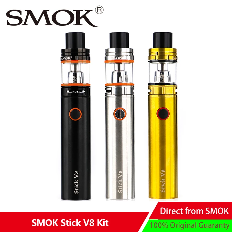 SMOK Stick V8 комплект встроенный 3000 мАч vape мод и 5 мл TFV8 большой детский бак